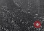 Image of crowds celebrate armistice ending World War 1 New York City USA, 1918, second 15 stock footage video 65675039606