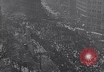 Image of crowds celebrate armistice ending World War 1 New York City USA, 1918, second 18 stock footage video 65675039606