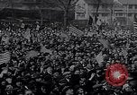Image of crowds celebrate armistice ending World War 1 New York City USA, 1918, second 35 stock footage video 65675039606