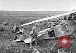 Image of Wrecked German biplane airplane in World War I France, 1918, second 6 stock footage video 65675039651