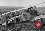 Image of Wrecked German biplane airplane in World War I France, 1918, second 11 stock footage video 65675039651