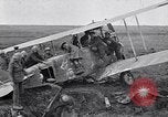 Image of Wrecked German biplane airplane in World War I France, 1918, second 16 stock footage video 65675039651