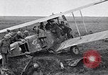 Image of Wrecked German biplane airplane in World War I France, 1918, second 17 stock footage video 65675039651