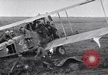 Image of Wrecked German biplane airplane in World War I France, 1918, second 19 stock footage video 65675039651