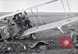 Image of Wrecked German biplane airplane in World War I France, 1918, second 21 stock footage video 65675039651