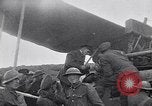 Image of Wrecked German biplane airplane in World War I France, 1918, second 31 stock footage video 65675039651