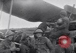Image of Wrecked German biplane airplane in World War I France, 1918, second 33 stock footage video 65675039651