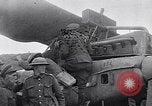 Image of Wrecked German biplane airplane in World War I France, 1918, second 39 stock footage video 65675039651