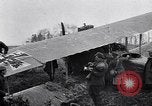 Image of Wrecked German biplane airplane in World War I France, 1918, second 52 stock footage video 65675039651