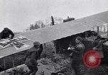 Image of Wrecked German biplane airplane in World War I France, 1918, second 53 stock footage video 65675039651