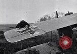 Image of Wrecked German biplane airplane in World War I France, 1918, second 58 stock footage video 65675039651