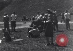 Image of American soldiers playing baseball Heidelberg Germany, 1945, second 10 stock footage video 65675039710