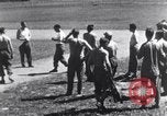 Image of American soldiers playing baseball Heidelberg Germany, 1945, second 17 stock footage video 65675039710