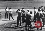 Image of American soldiers playing baseball Heidelberg Germany, 1945, second 18 stock footage video 65675039710