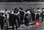 Image of American soldiers playing baseball Heidelberg Germany, 1945, second 22 stock footage video 65675039710