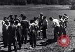 Image of American soldiers playing baseball Heidelberg Germany, 1945, second 23 stock footage video 65675039710