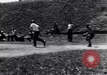 Image of American soldiers playing baseball Heidelberg Germany, 1945, second 49 stock footage video 65675039710