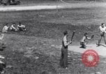 Image of American soldiers playing baseball Heidelberg Germany, 1945, second 60 stock footage video 65675039710