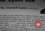 Image of Jimmy Dorsey and Orchestra New York City USA, 1946, second 3 stock footage video 65675039761