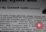 Image of Jimmy Dorsey and Orchestra New York City USA, 1946, second 21 stock footage video 65675039761
