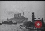 Image of RMS Mauretania troop ship World War 1 New York City USA, 1918, second 7 stock footage video 65675039781