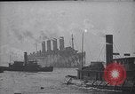 Image of RMS Mauretania troop ship World War 1 New York City USA, 1918, second 10 stock footage video 65675039781