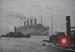 Image of RMS Mauretania troop ship World War 1 New York City USA, 1918, second 14 stock footage video 65675039781