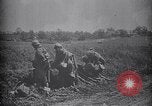 Image of WWI French and American troops dig trenches Marne France, 1918, second 59 stock footage video 65675039783