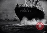 Image of ocean liner Bremen Bremen Germany, 1937, second 32 stock footage video 65675039787