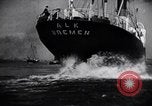 Image of ocean liner Bremen Bremen Germany, 1937, second 33 stock footage video 65675039787