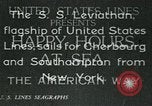 Image of United States Lines flagship SS Leviathan New York City USA, 1928, second 25 stock footage video 65675039796