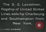 Image of United States Lines flagship SS Leviathan New York City USA, 1928, second 26 stock footage video 65675039796