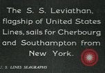 Image of United States Lines flagship SS Leviathan New York City USA, 1928, second 27 stock footage video 65675039796