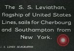 Image of United States Lines flagship SS Leviathan New York City USA, 1928, second 38 stock footage video 65675039796