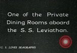 Standbild USA Linien Flaggschiff SS Leviathan Atlantik, 1928, aus Sekunde 51 historischem Filmmaterial Videoclip 65675039800