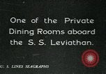 Standbild USA Linien Flaggschiff SS Leviathan Atlantik, 1928, aus Sekunde 56 historischem Filmmaterial Videoclip 65675039800