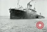 Image of American troops sail for home after World War 1 Brest France, 1919, second 22 stock footage video 65675039810