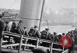 Image of American troops board ferry boats Brest France, 1919, second 36 stock footage video 65675039811
