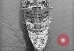 Image of RMS Queen Mary with troops returning home New York City USA, 1945, second 22 stock footage video 65675039818