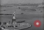 Image of RMS Queen Mary with troops returning home New York City USA, 1945, second 38 stock footage video 65675039818