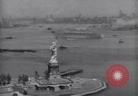 Image of RMS Queen Mary with troops returning home New York City USA, 1945, second 42 stock footage video 65675039818