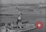 Image of RMS Queen Mary with troops returning home New York City USA, 1945, second 43 stock footage video 65675039818