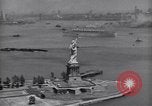 Image of RMS Queen Mary with troops returning home New York City USA, 1945, second 44 stock footage video 65675039818