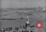 Image of RMS Queen Mary with troops returning home New York City USA, 1945, second 48 stock footage video 65675039818