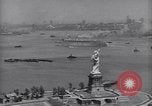 Image of RMS Queen Mary with troops returning home New York City USA, 1945, second 49 stock footage video 65675039818