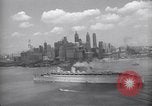 Image of RMS Queen Mary with troops returning home New York City USA, 1945, second 61 stock footage video 65675039818