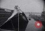 Image of SS Normandie capsized New York City USA, 1943, second 17 stock footage video 65675039821