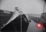 Image of SS Normandie capsized New York City USA, 1943, second 21 stock footage video 65675039821