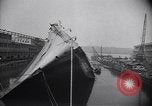 Image of SS Normandie capsized New York City USA, 1943, second 22 stock footage video 65675039821