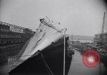 Image of SS Normandie capsized New York City USA, 1943, second 27 stock footage video 65675039821